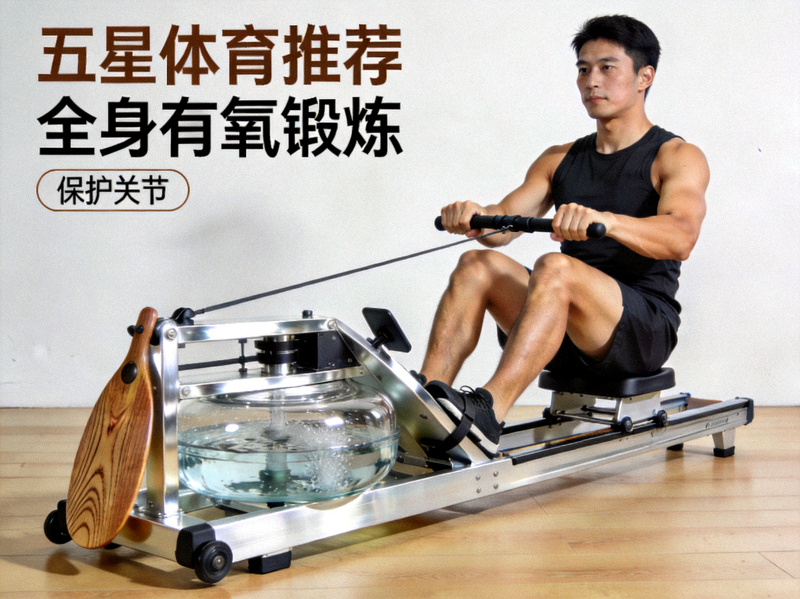 五星体育推荐水阻划船机，全身有氧锻炼，保护关节